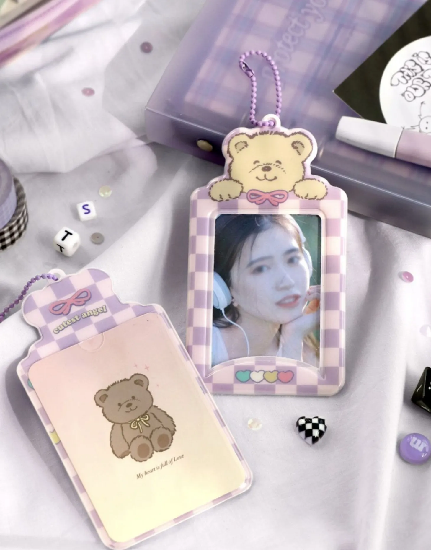 Sugar Photo Holder Ball Chain