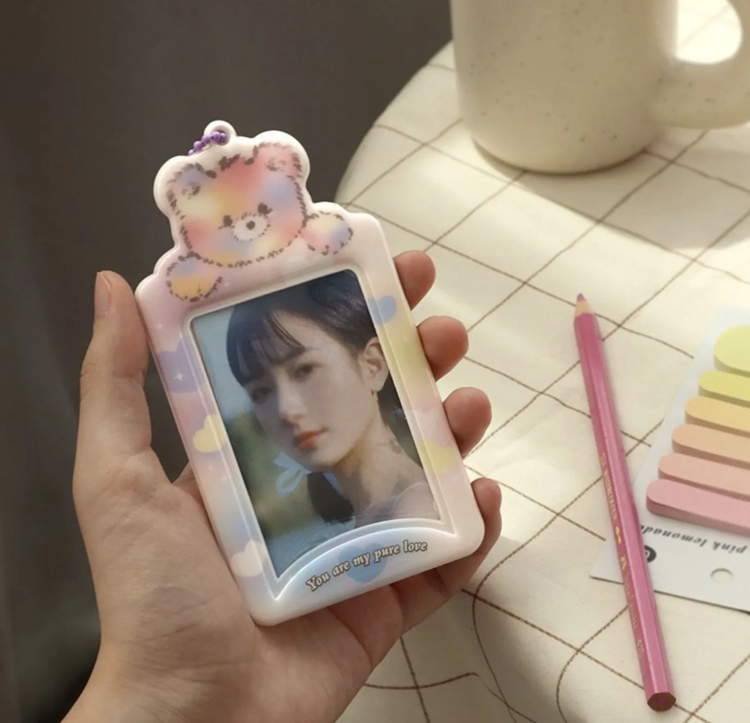 Sugar Photo Holder Ball Chain