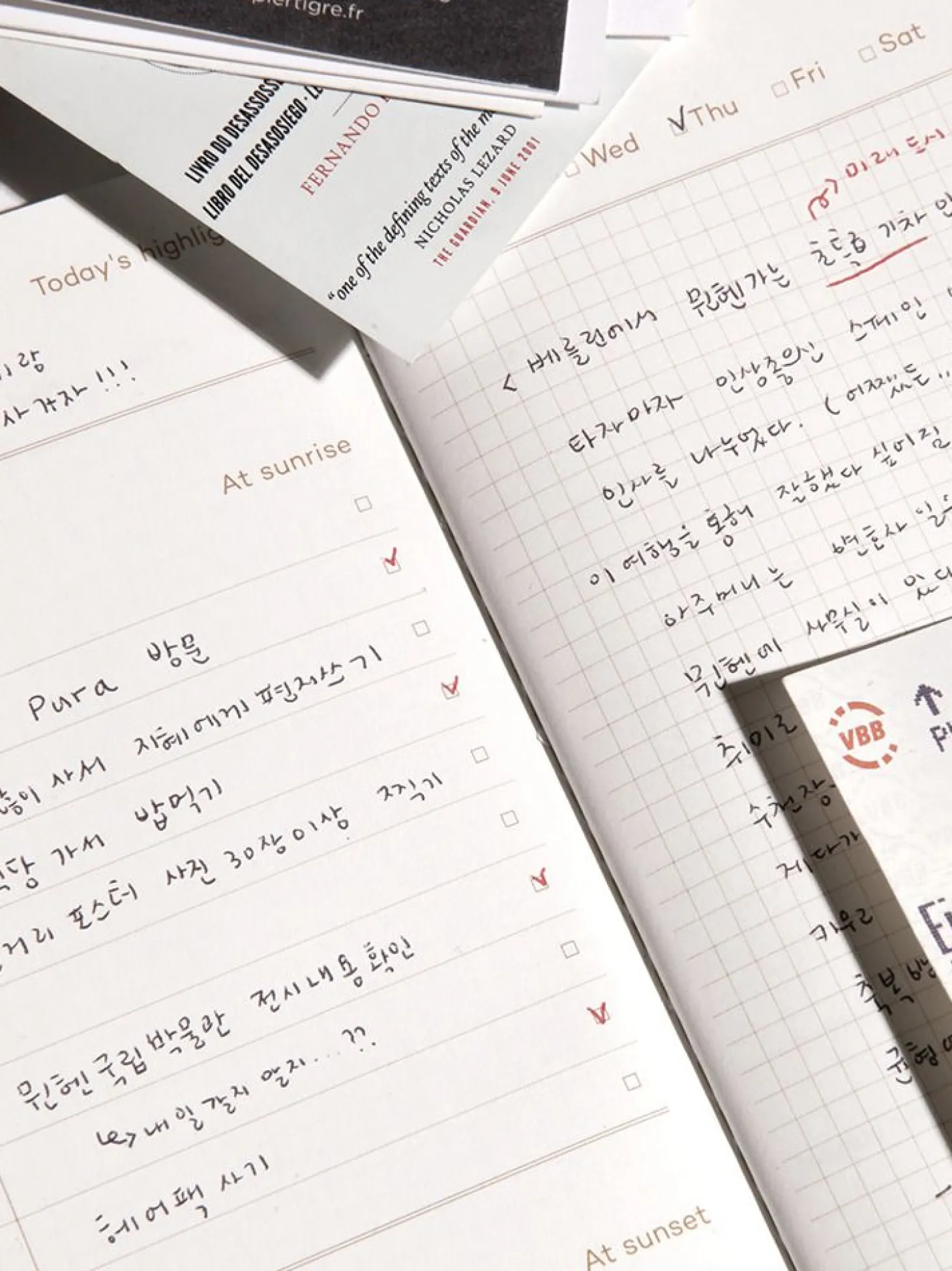 Sunrise Daily Log Notebook