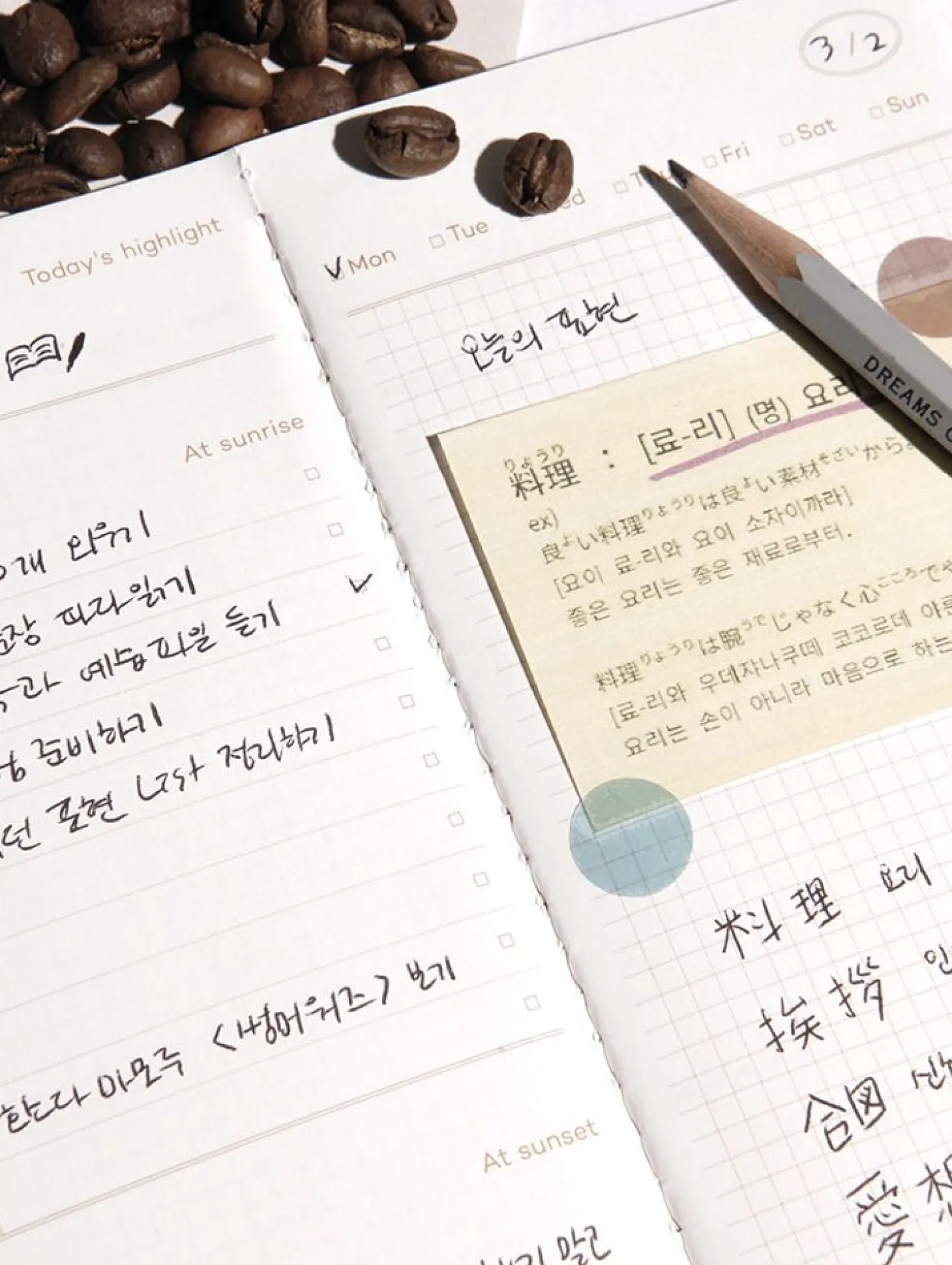 Sunrise Daily Log Notebook
