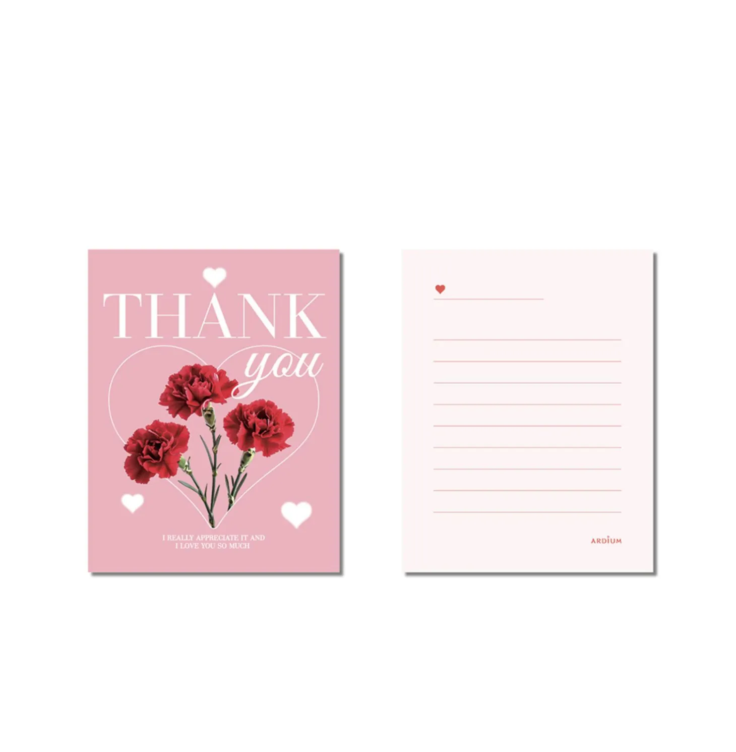 Thank You Message Card