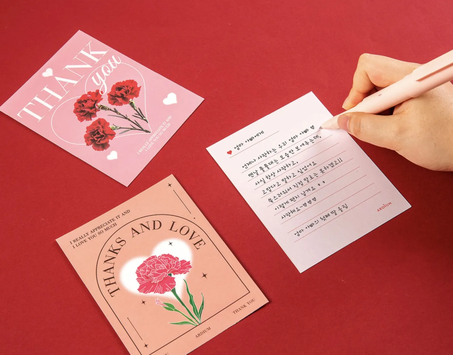 Thank You Message Card