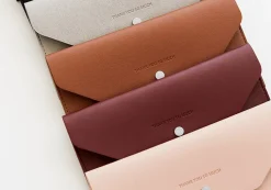 Thank You Vegan Leather Slim Pouch