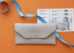 Thank You Vegan Leather Slim Pouch