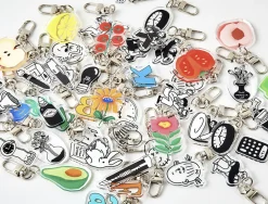 Themed Acrylic Key Ring v1