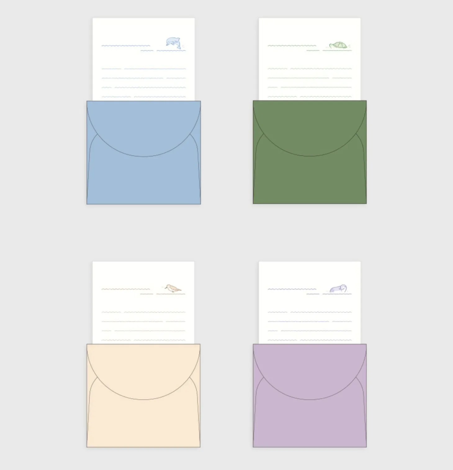 The Wave Animal Letter Set
