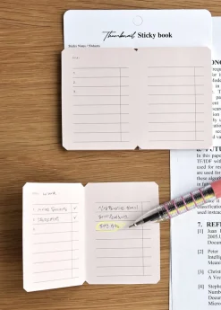 Thumbnail Foldable Book Sticky Note