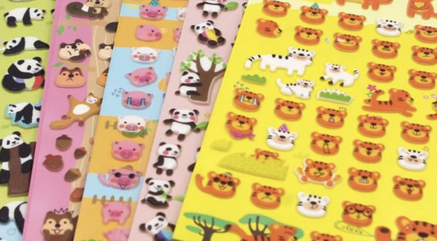 Tiger Emoji Puffy Sticker