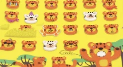 Tiger Emoji Puffy Sticker