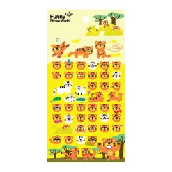 Tiger Emoji Puffy Sticker