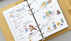 Time Tracking 6 Ring A6 Planner Refill