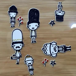 Toy Soldier Cotton Sticker Set