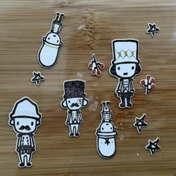 Toy Soldier Cotton Sticker Set