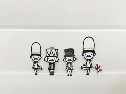 Toy Soldier Cotton Sticker Set