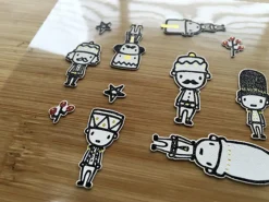 Toy Soldier Cotton Sticker Set