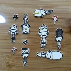 Toy Soldier Cotton Sticker Set