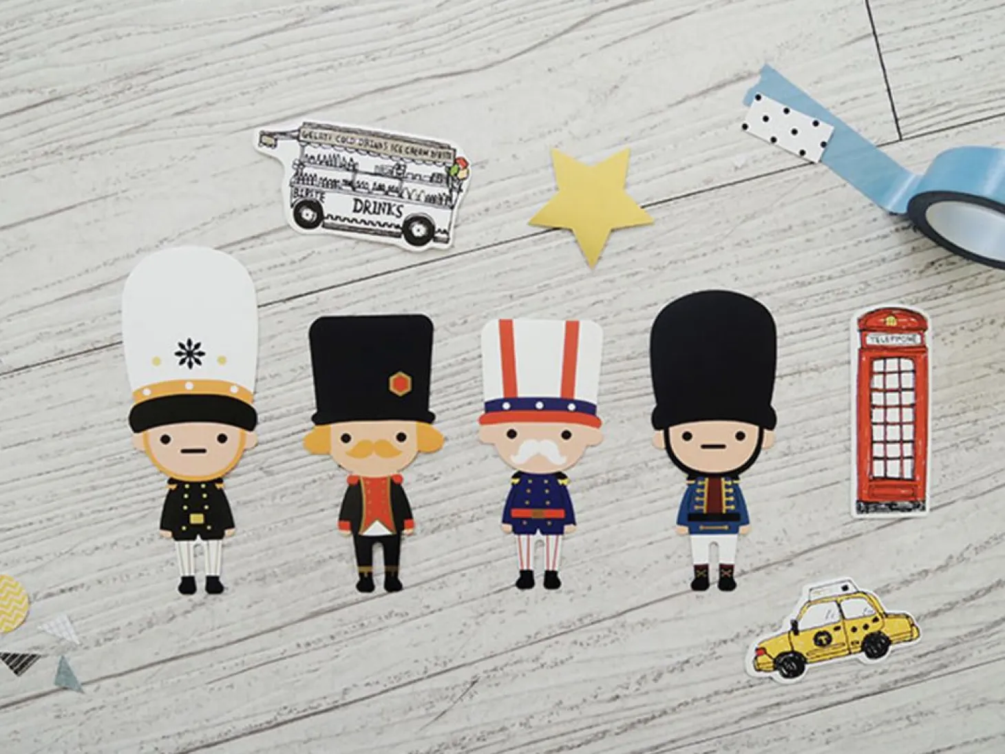 Toy Soldier Luggage Sticker Set