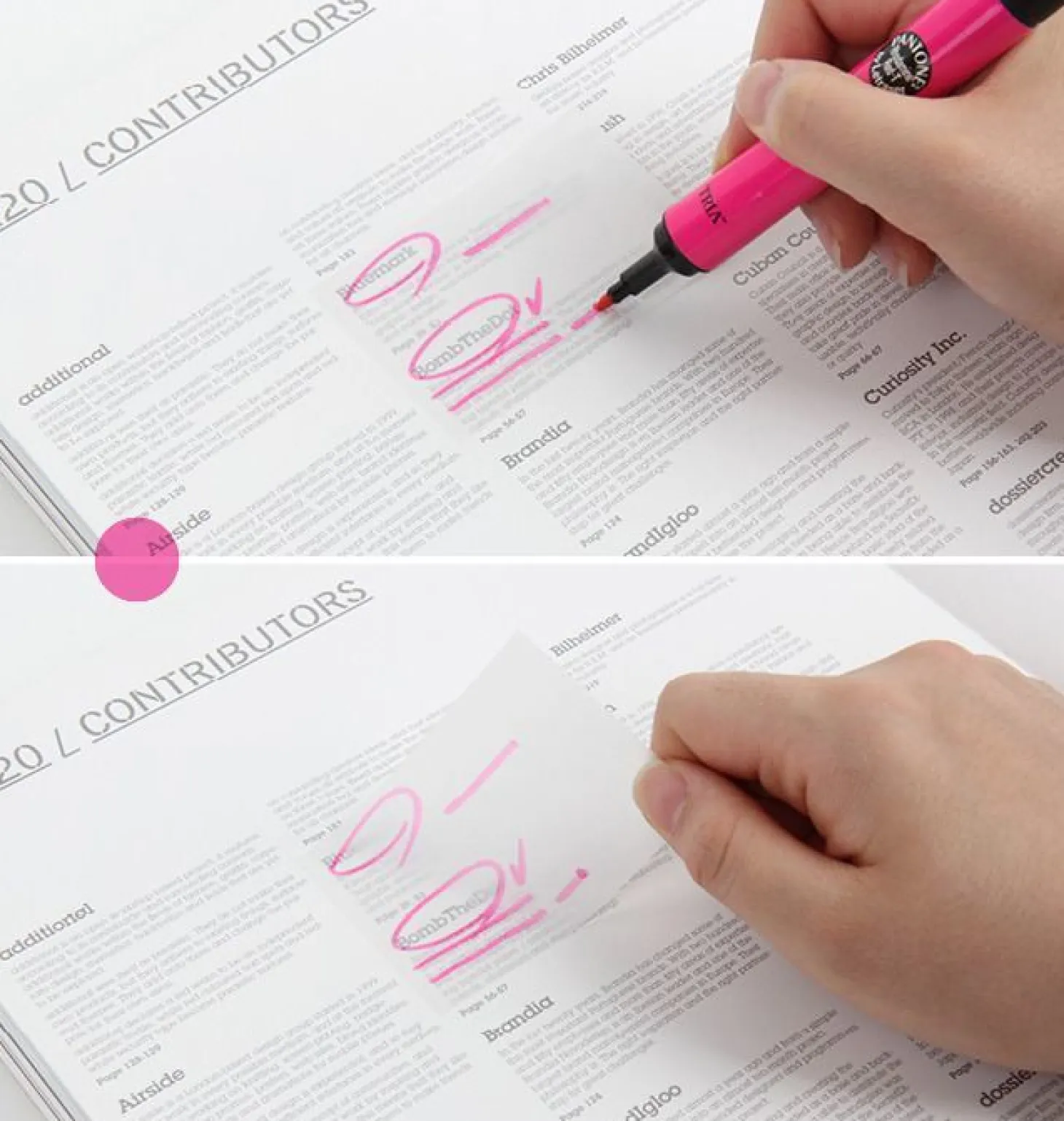 Tracing Sticky Note
