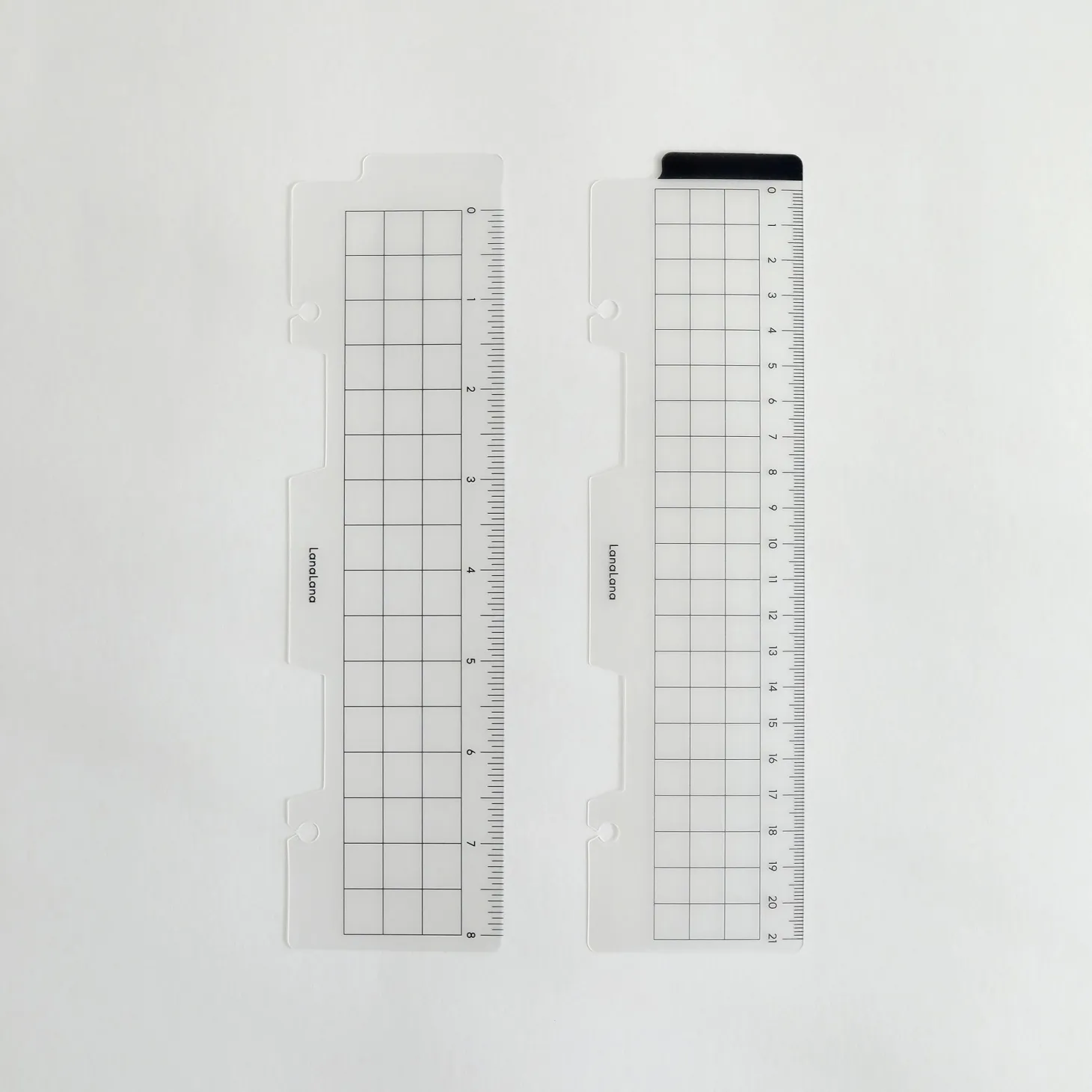Translucent 6 Ring A5 Bookmark Ruler Set