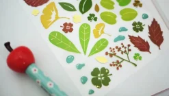 Transparent Leaf Deco Sticker