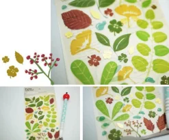 Transparent Leaf Deco Sticker