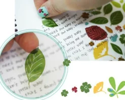 Transparent Leaf Deco Sticker
