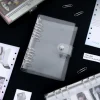 Transparent 6 Ring A6 PVC Binder
