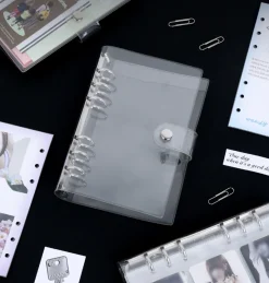 Transparent 6 Ring A6 PVC Binder