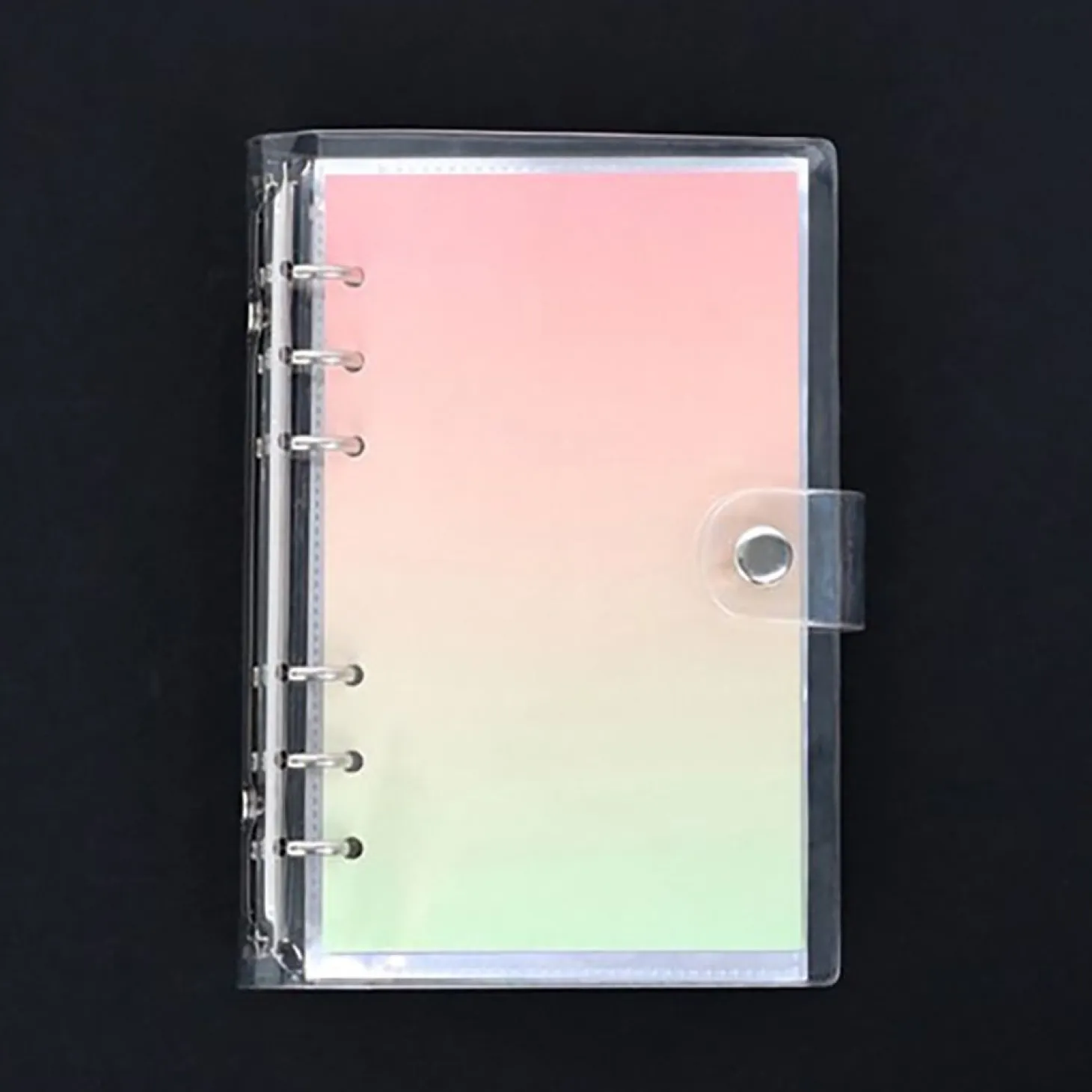 Transparent 6 Ring A6 PVC Binder