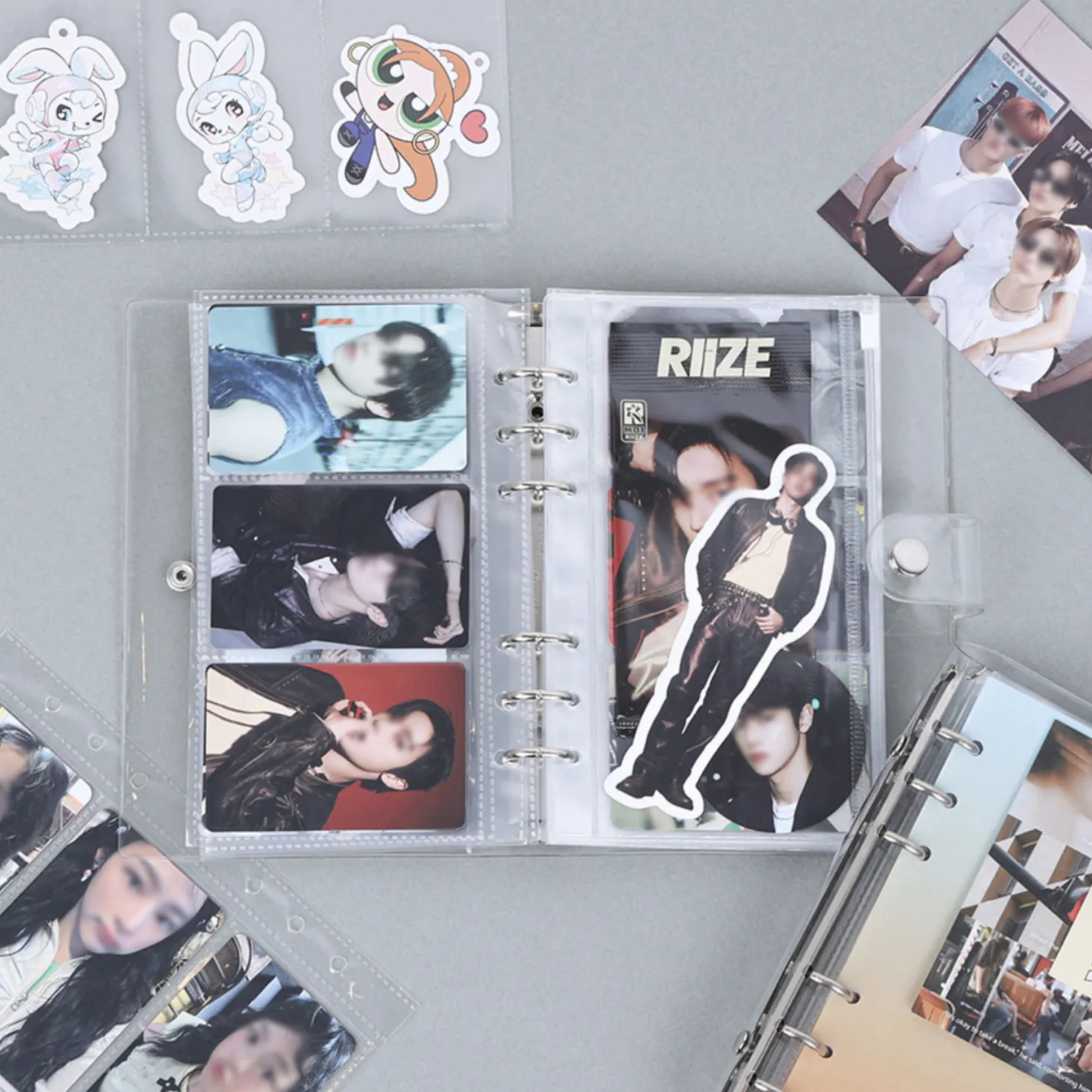 Transparent 6 Ring A6 PVC Binder