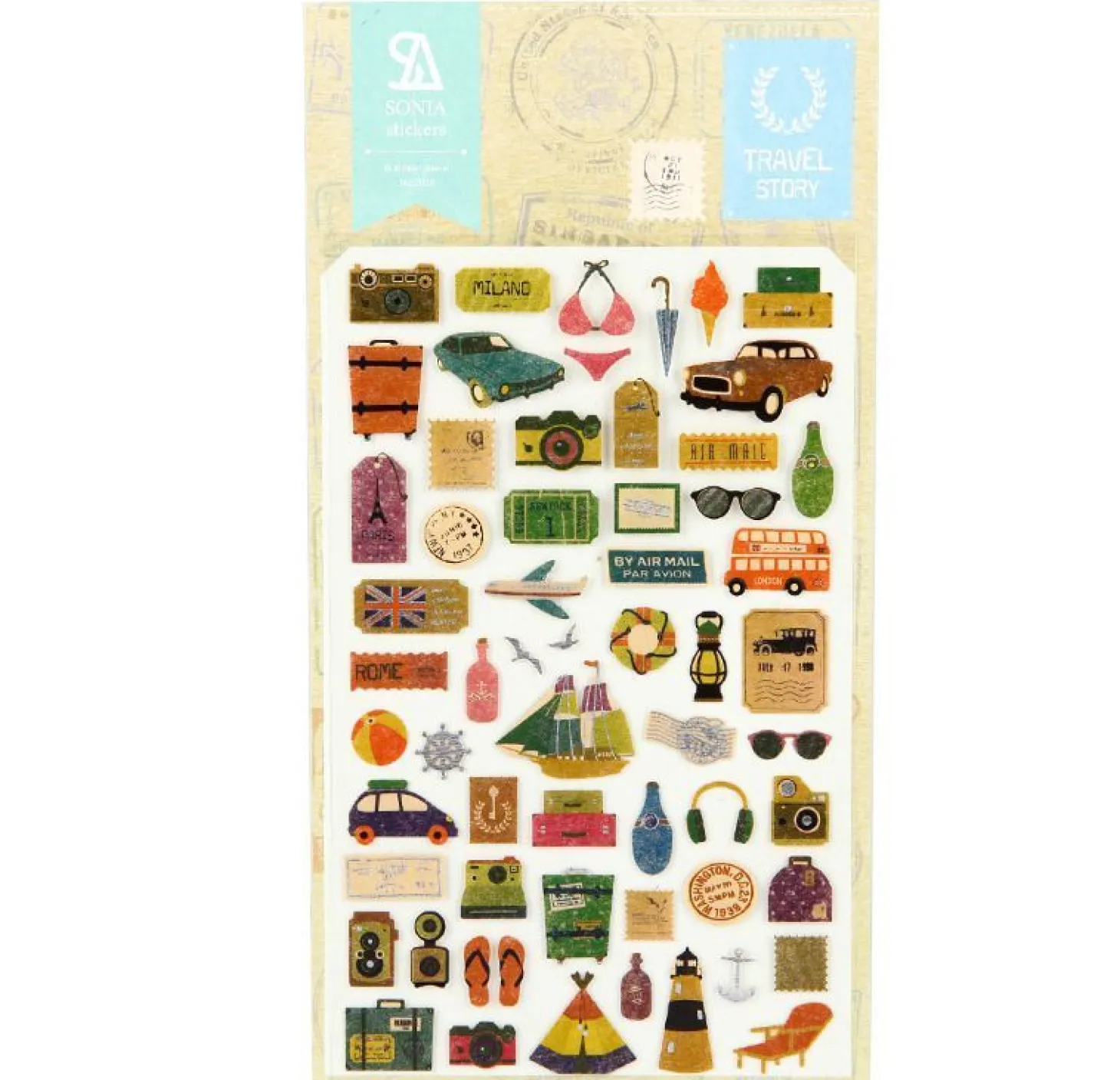 Travel Story Deco Sticker