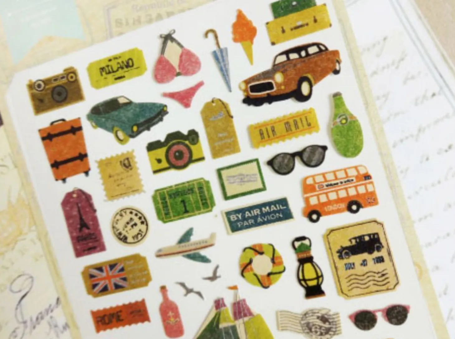 Travel Story Deco Sticker