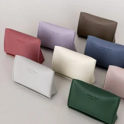Triangle Leather Card Case