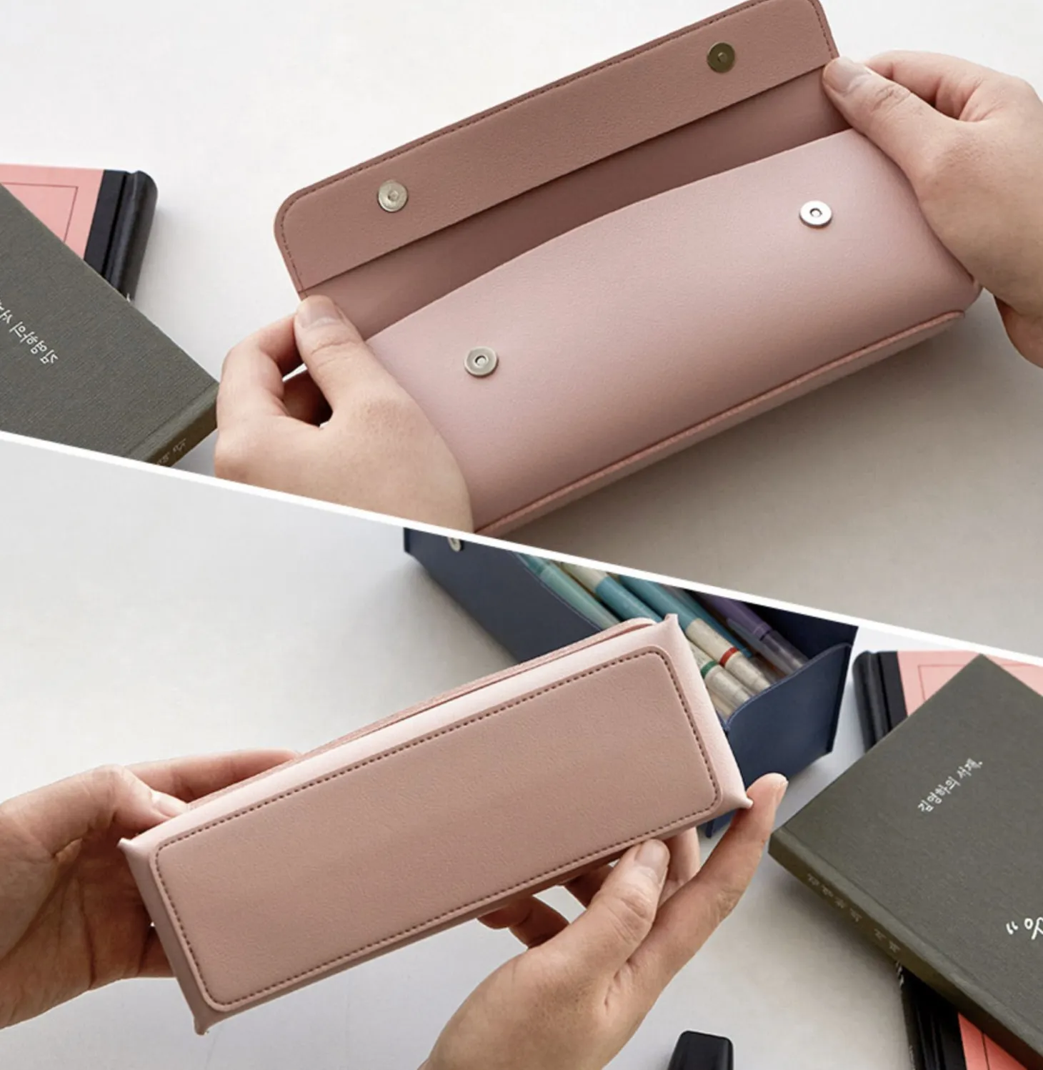 Triangle Leather Pen Case v2