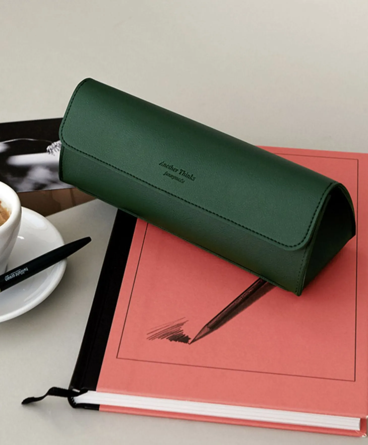 Triangle Leather Pen Case v2