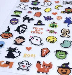 Trick or Treat 8-bit PVC Sticker