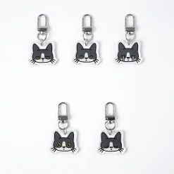 Tuxedo Cat Emoji Acrylic Key Ring