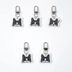 Tuxedo Cat Emoji Acrylic Key Ring