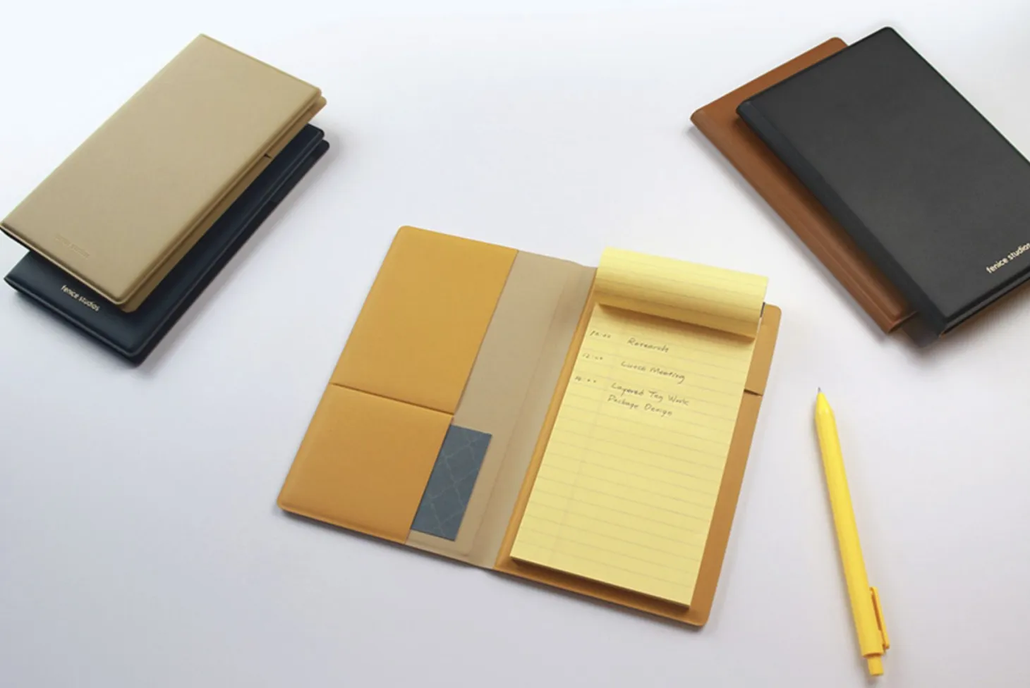 Two Tone Slim Notepad Organizer