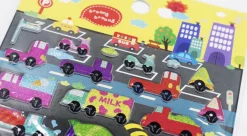 Types of Vehicles Puffy Sticker