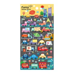 Types of Vehicles Puffy Sticker