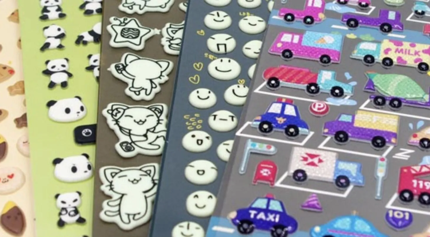 Types of Vehicles Puffy Sticker
