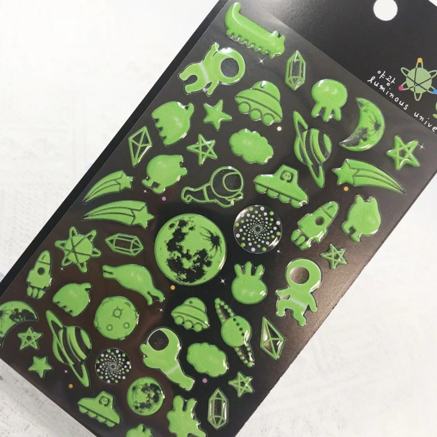 Universe Glow in Dark Sticker