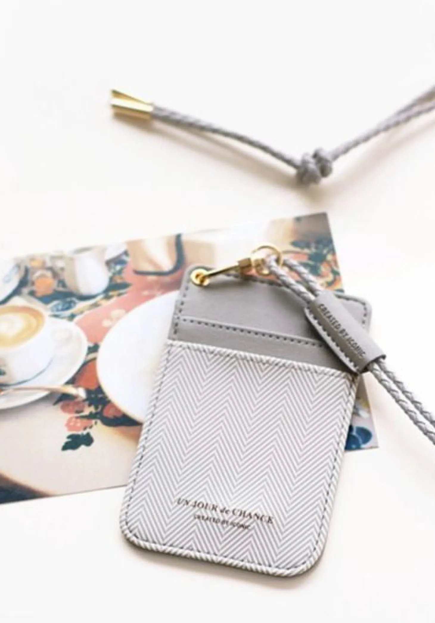 Un Jour De Chance Card Case & Neck Strap Set