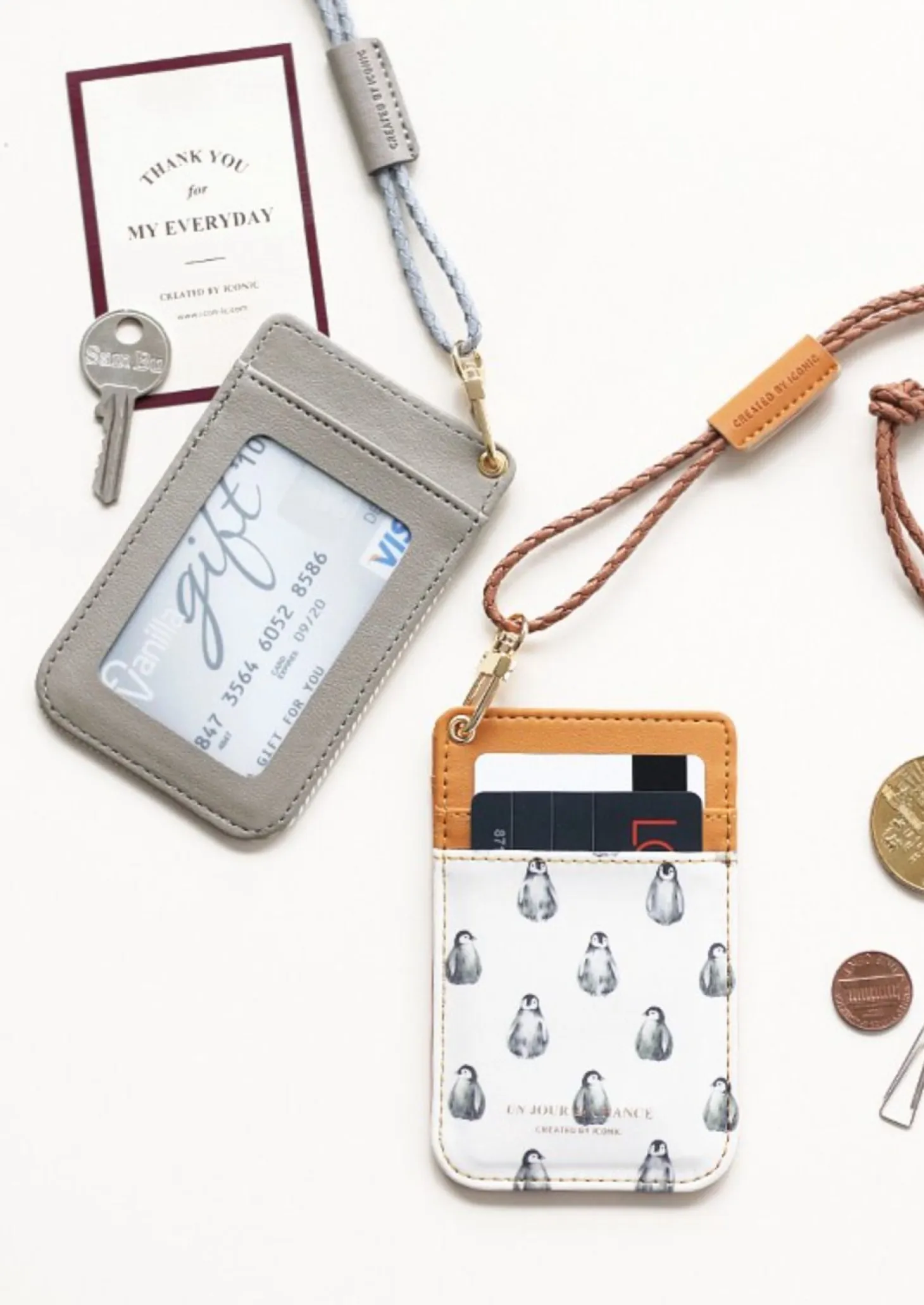 Un Jour De Chance Card Case & Neck Strap Set