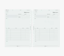 Up&Down Index 6 Ring A5 Planner Refill