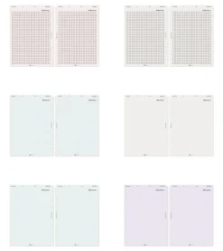 Up&Down Index 6 Ring A5 Planner Refill