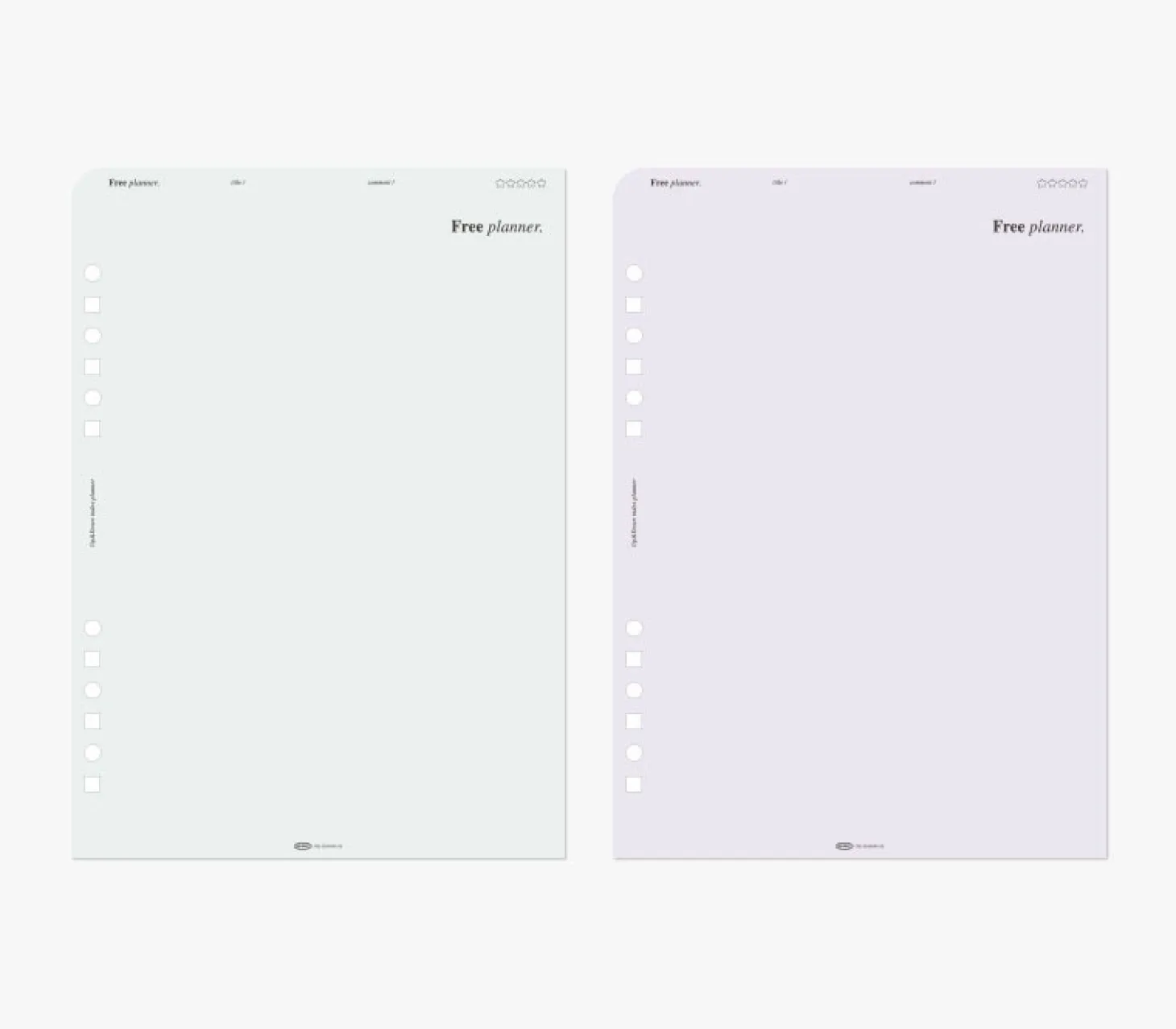 Up&Down Index 6 Ring A5 Planner Refill
