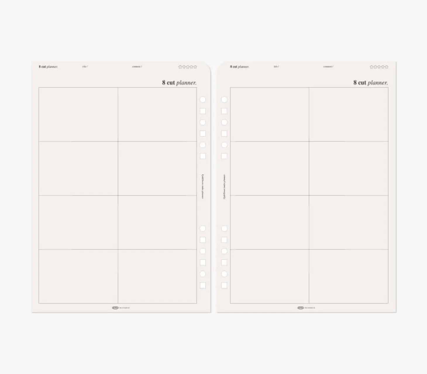 Up&Down Index 6 Ring A5 Planner Refill