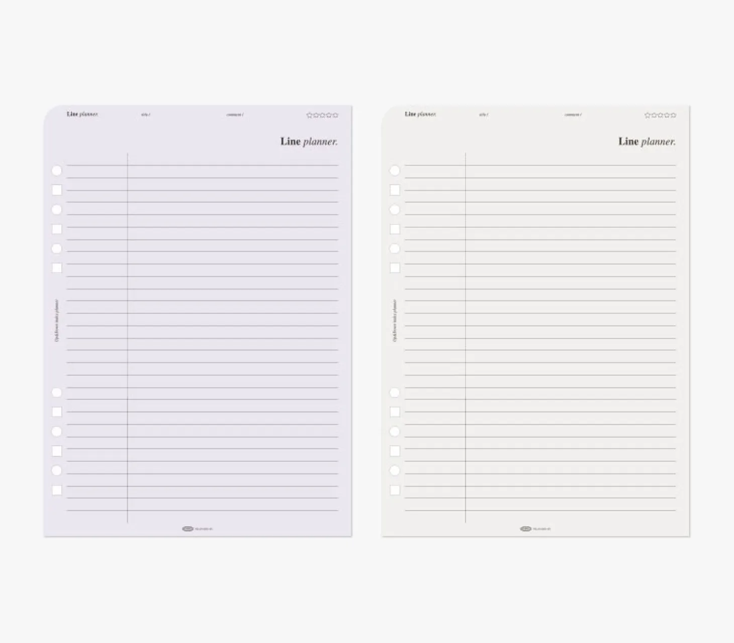 Up&Down Index 6 Ring A5 Planner Refill